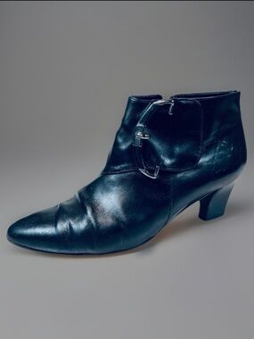 Vintage Luciano Barachini Ruched Leather Boots
